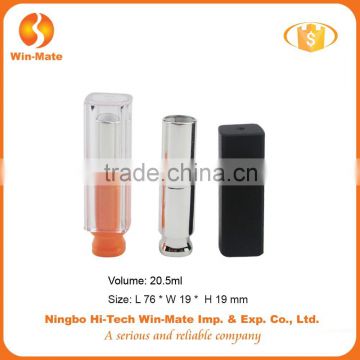 transparant or opaque shell empty plastic lipstick container