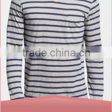 Cheap Winter Stripe Pattern 100%Cotton Men's Nightshirt
