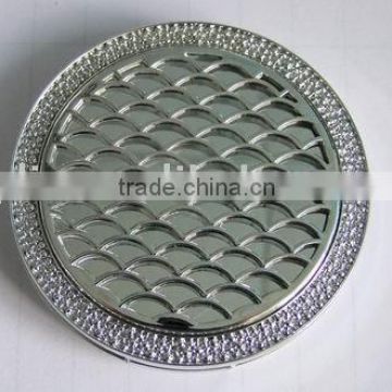 two sides plastic with silver coating cosmetic mirror