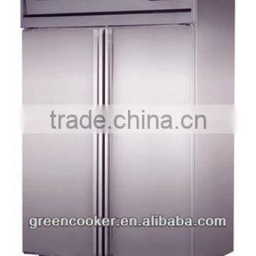 upright stainless steel fridge double long door,kitchen refrigerator