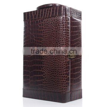 Convenient tool genuine leather gift box with handle