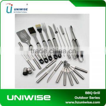 24Pieces Aluminum Case Stainless Steel BBQ Tools /Barbucue Tool Set