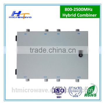 Low PIM3 800-2500MHz 4 in 4 out 4x4 Hybrid Matrix Combiner N female -130dBc