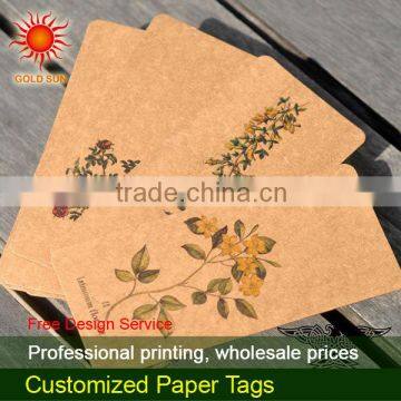 kraft paper luggage tags