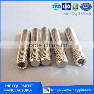 DIN913 hex socket head set screw manufacturer/Hexagon socket set screws with flat point/china free samples fastener