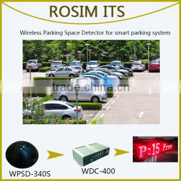 Newest generation parking guidance system individual space occupancy detector with wireless parking space sensor
