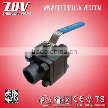 Full bore 3000psi forged ball valve for water
