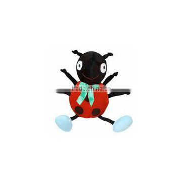 plush stuffed Ladybug giveaway custom imprinted logo promotional beanbag mascot clothes t-shirt scarf bib tie ribbon animal toys