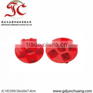 Bright red color house shape ice cube tray mould