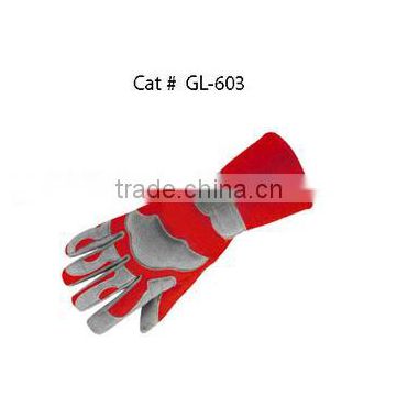 Red And White Karting Gloves