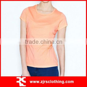 Womens Promotional Plain Blank 100% Cotton Fitted T-shirt