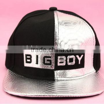 100% Cotton Twill 6 Panels Snapback Cap With Logo Embroidery Custom High Quality Hat