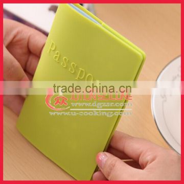 Waterproof promotion gift portable silicone passport cover