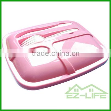 chinese factory eco friendly disposable plastic meal prep containers best selling 3 compartment bento box