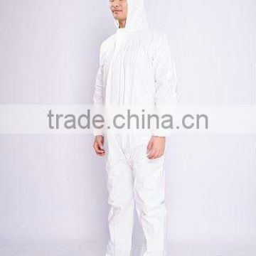 Disposable Breathable Safety Coverall with Hood in FDA,CE,ISO13485 Standard