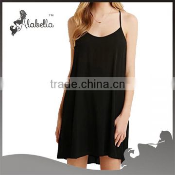 T back dress singlet dress black slip dress