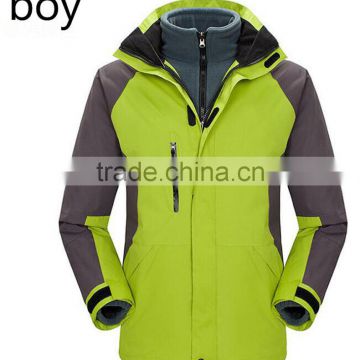 2017 Custom men outdoorwear sports waterproof 3-in-1winter jackets