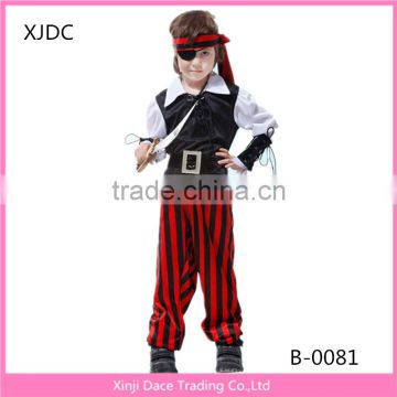 Best selling halloween cheap price kids cosplay pirate costumes
