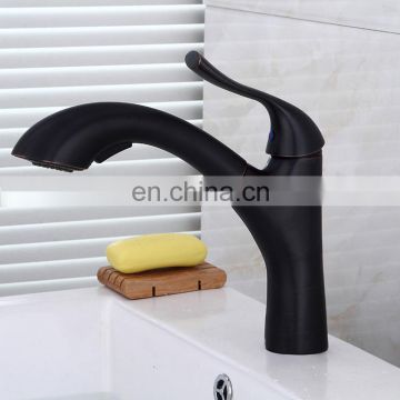 Commercial single handle pull down cold water kitchen sink mixer faucet,