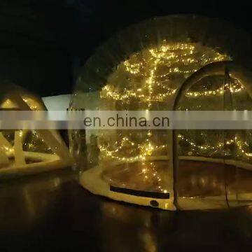 Luxury Heated Eco Hotel Decoration Prefab Transparent Dome House Desert Tent For Camping