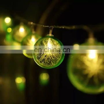 LED Lemon Chain Lights 10leds fruit string fairy lights Holiday Fashionable Christmas Lighting for Party