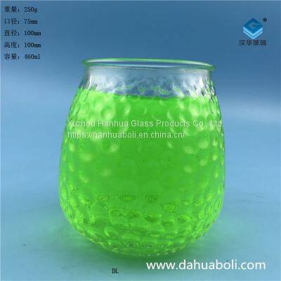Wholesale 400ml  candle glass Craft glass candlestick manufacturer