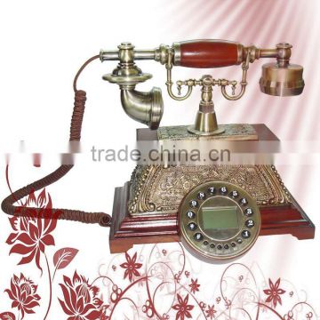 wooden antique phone,decorative telephone
