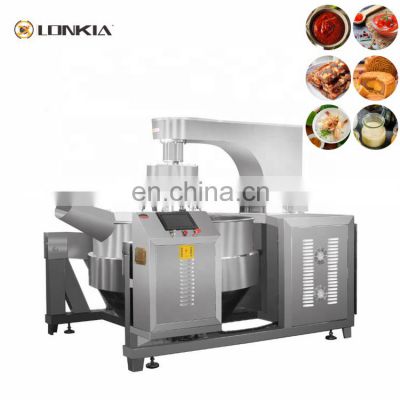 Automatic Cooking Pot with Mixer Price Industrial Gas Electric Sauce Food Cooking Mixer Machine