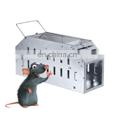 Rat Mouse Trap Cage Stainless Steel Mouse Repeller with Window Bait Trap Box Catch Mice All-season MSDS Report Not Support 1year