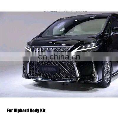 Car PP Body Kits for Alphard 2016+ Upgrade LM300/350 Body Kit Bumper Guard