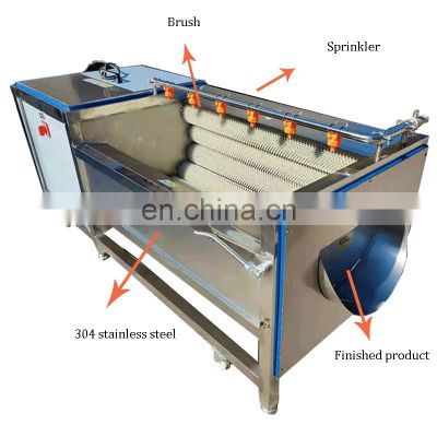 China Top Sponsor Listing Commercial Vegetable Peeler Machine Sweet Potatoes Washing And Peeling Machine