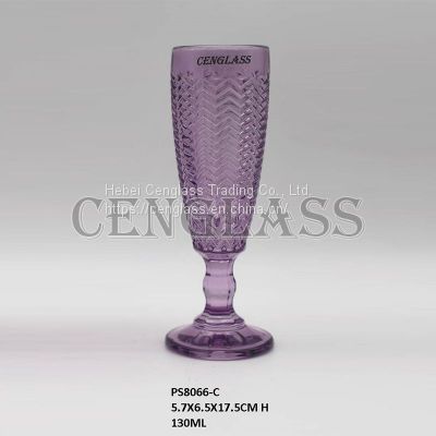Glass Cup Spray Color Glass Champagne      Wholesale Glass Champagne Flutes       Wholesale Glass Tumbler