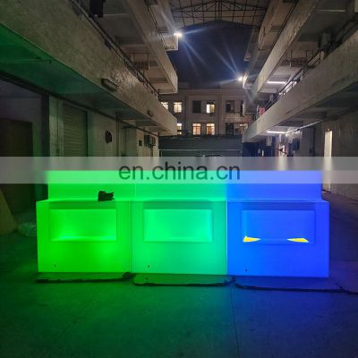 Flashing Color Changing Wholesale Dining Tables Bar Counter Hot Selling Glowing Bar Counter for Sales