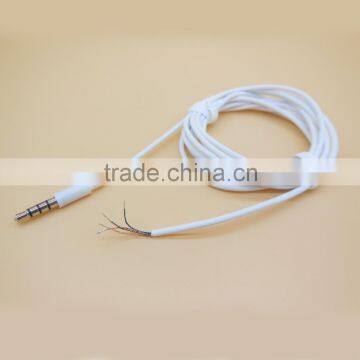 High quality 3.5mm audio cable with 4 pole digtail