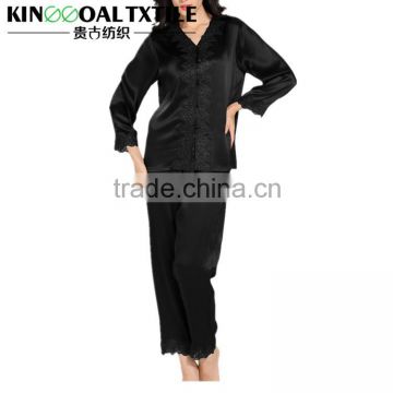 Luxury New Fashion Plus size Summer Lady's Silk Pajama Set