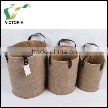 Victoria New Style Whole Seal PU Handle Home Fashion Storage Box