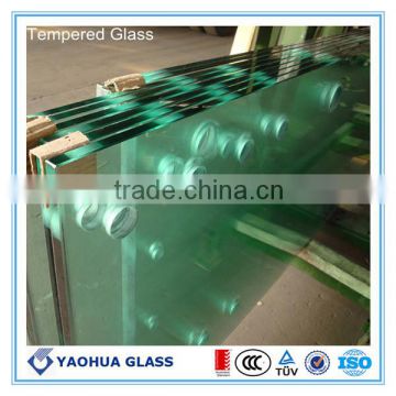 12mm clear HS glass fencing for balustrade/tabletop/doors(EN12150 ISO9001)