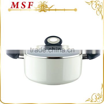MSF-PA6242 High-end pressing aluminum cookware nice special coating on handles ceramic non stick coating interior of casserole