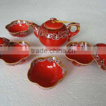 hand painted miniature ceramic porcelain tea sets