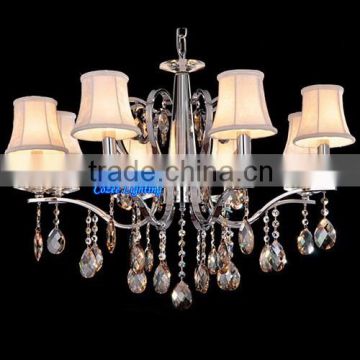 Modern Decorative Wrought Iron Metal Crystal Hanging Chandelier Light Professional Lighting Fixtures China Supplier CZ2087/8