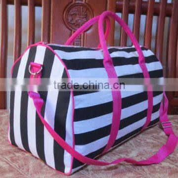 Travel bags low price with canvas stripe with factory price