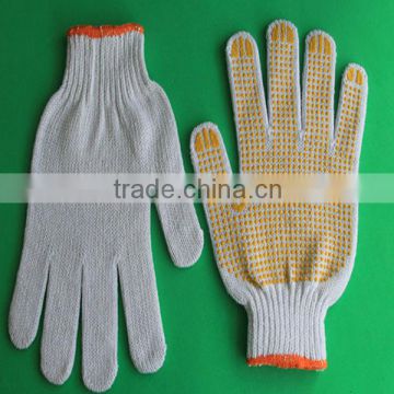 Attension! Hot pvc dot cotton glove industry glove