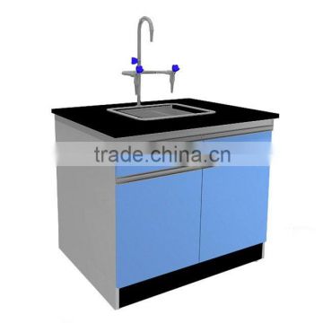 China lab sink table with solid brass faucet, lab sink table