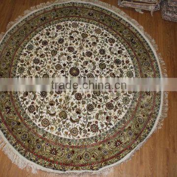 china chinese made round silk carpets, round silk rugs factory in guangzhou