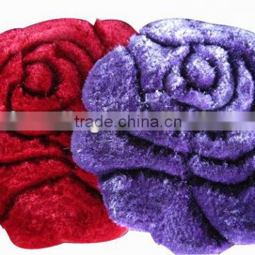 138 3D purple rugs 100% polyester shaggy carpet