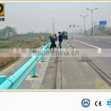 Hot rolled zinc coating Q235 steel highway guardrails for two beam