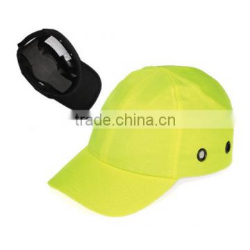 Yellow Baseball Bump Caps - Lightweight Safety hard hat head protection Caps