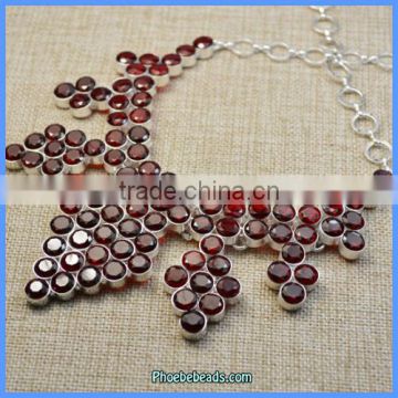 Wholesale Luxury Women's Statement Red Crystal Bead Necklaces SGN-P013B