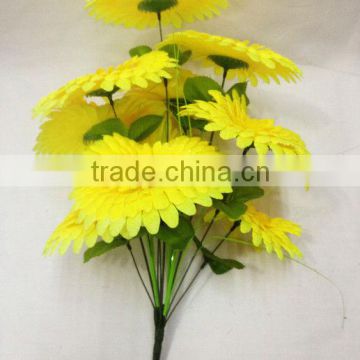 10 heads daisy plastic flower for home decoration