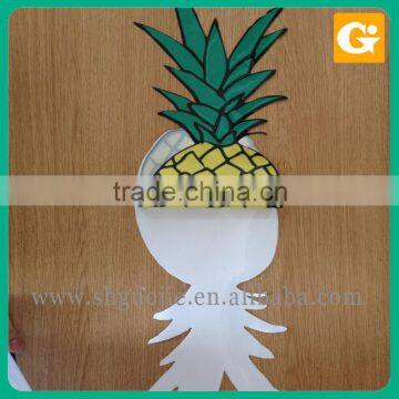 Electrostatic Water Membrane Mirror Image Pineapple UV Printing